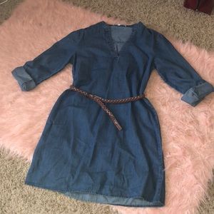 Almost Famous Denim Dress w Removable Belt